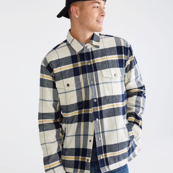 Aeropostale Plaid Flannel Shacket Size Small - Picture 1 of 11